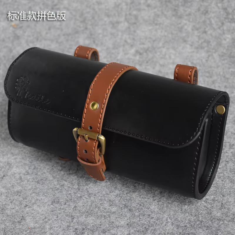 Sac de vélo en cuir fait à la main
