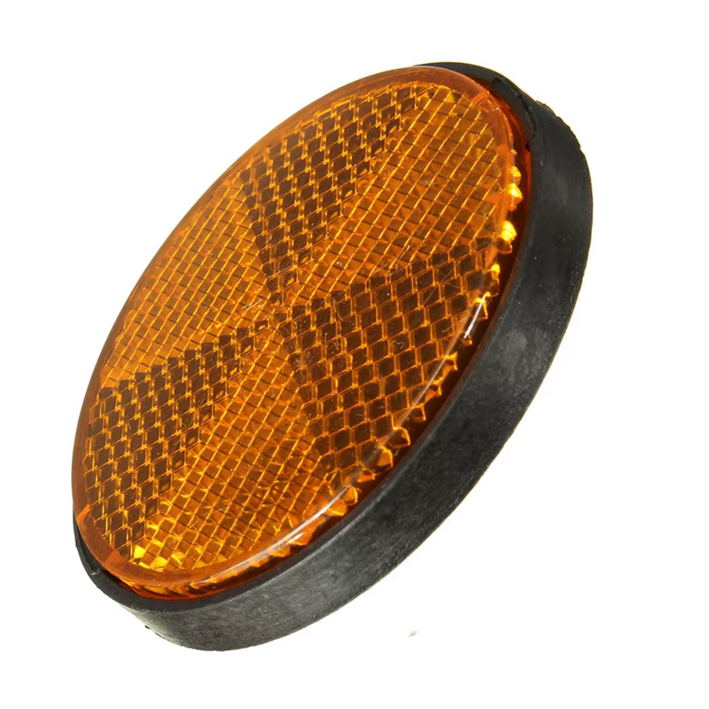 Réflecteurs orange ronds universels pour vélos Hurcycles RL