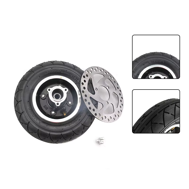 Roue gonflable de 8 pouces 200x50 avec disque de frein pour trottinette électrique Speedway Mini 4 Pro