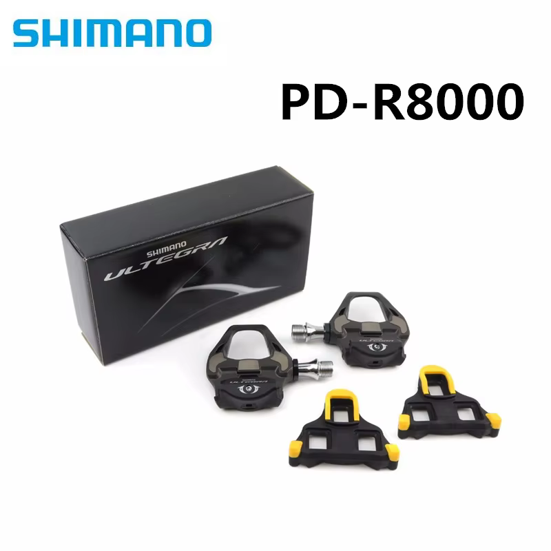 Shimano-Pédales autobloquantes en fibre de carbone pour vélo