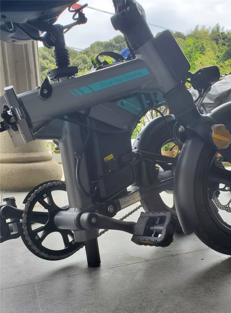 Tige de selle de vélo électrique pliant