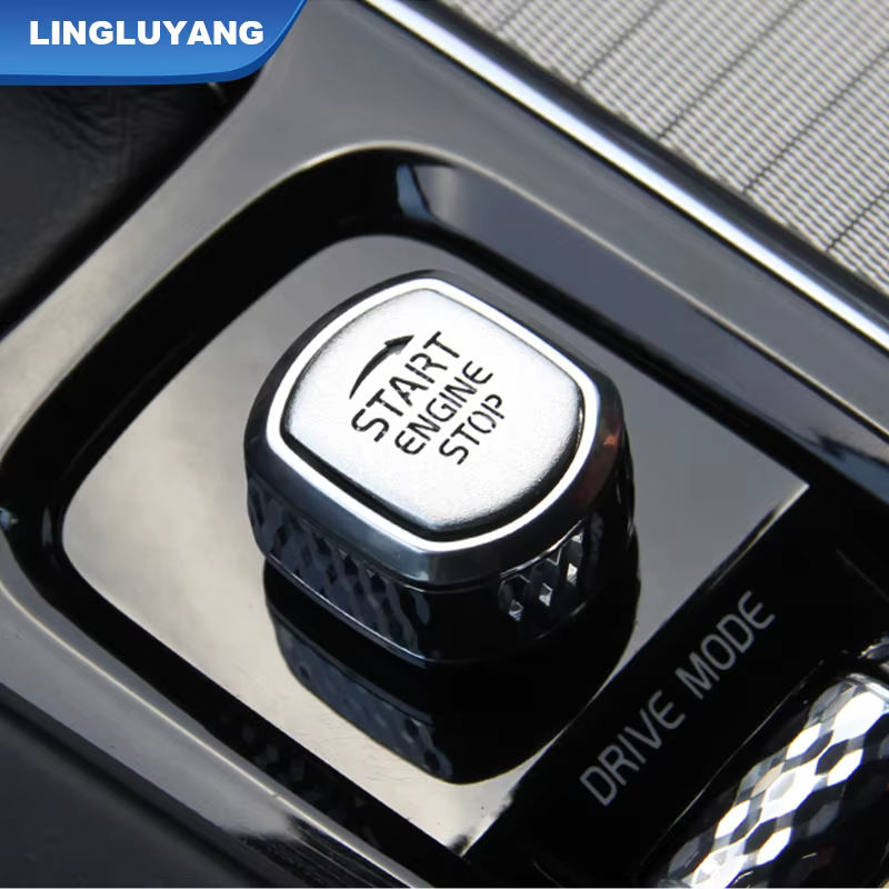 Accessoires de voiture pour Volvo XC60 XC90 S90 V90 V60 S60 : Autocollants décoratifs pour bouton de démarrage et frein à main, style automobile