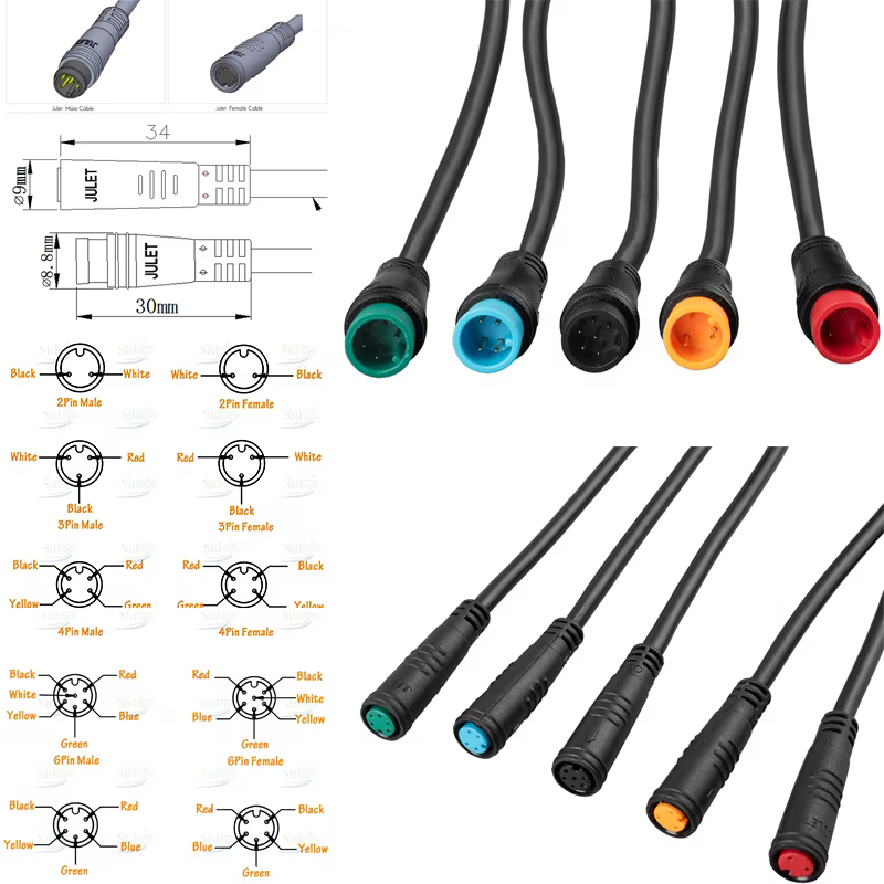 Julet-Connecteur de câble étanche pour vélo électrique