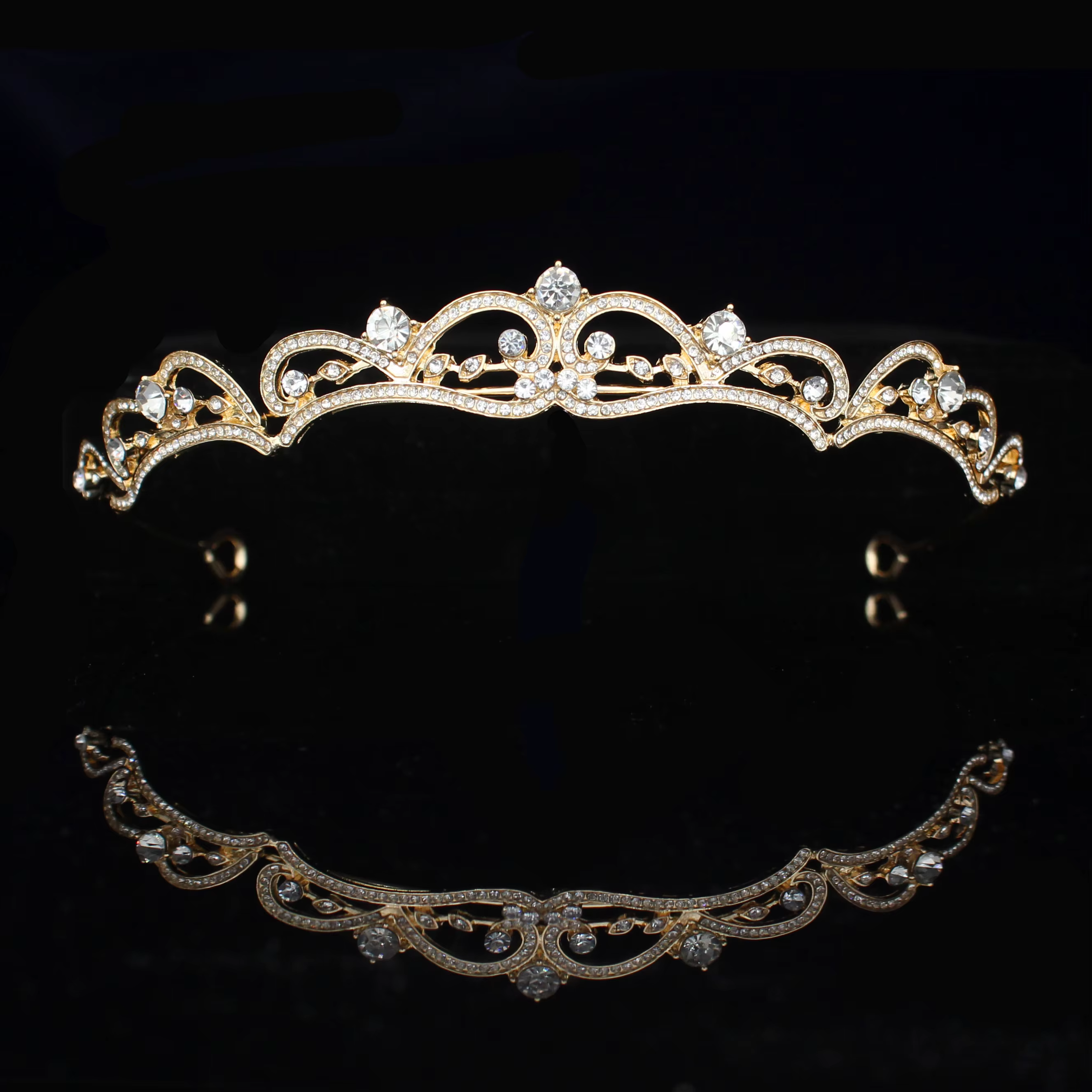 Diadème de Mariée de Luxe, Tiare de Princesse en Cristal, Accessoire Cheveux pour Mariage, Bal de Promo et Concours de Beauté pour Femme