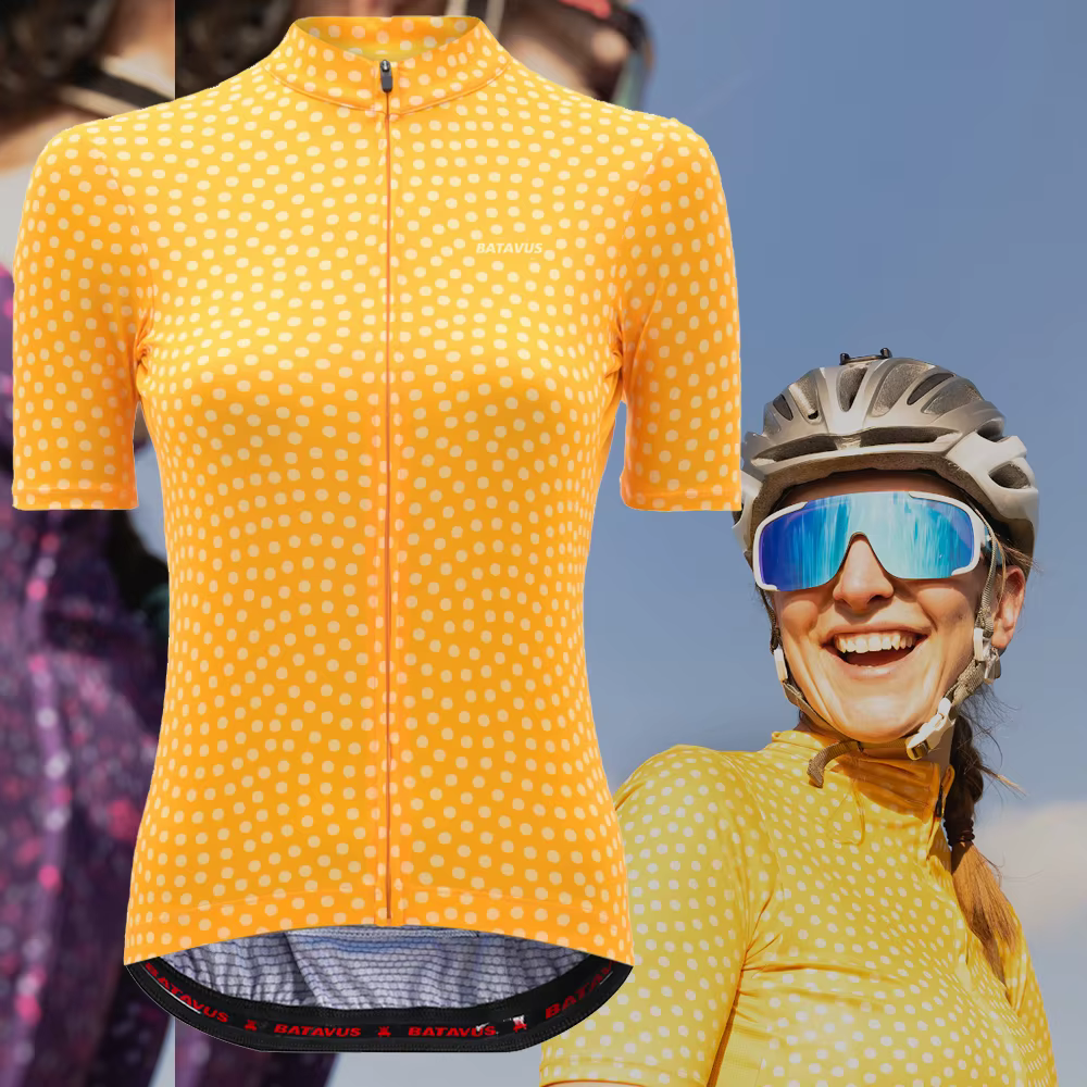 Maillot de cyclisme à manches courtes pour femmes