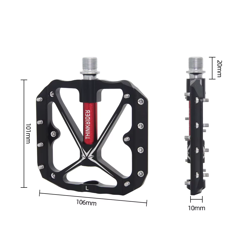 Pédales de vélo à 3 roulements scellés