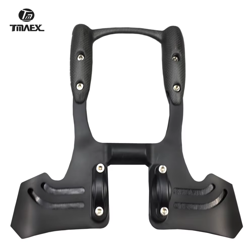 Guidon ultra léger en fibre de carbone pour vélo de route et VTT