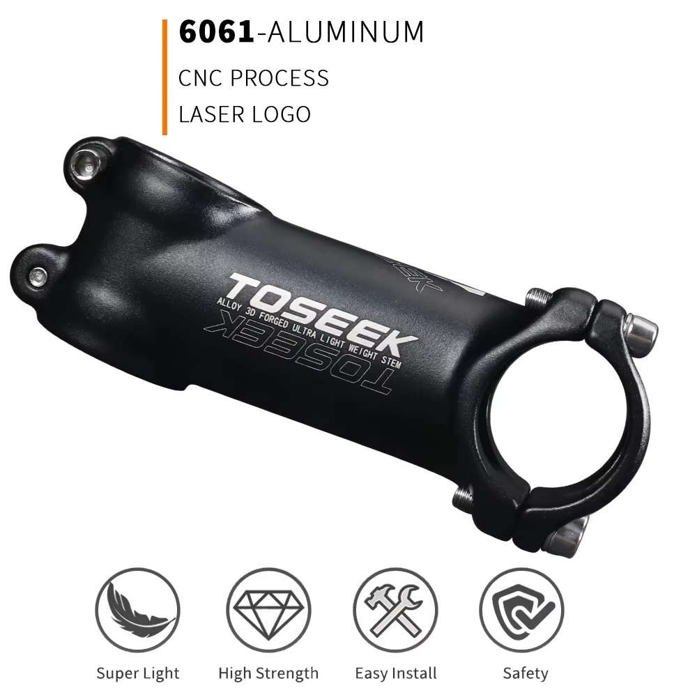 TOSEEK tige de vélo en aluminium ultralégère 7 degrés