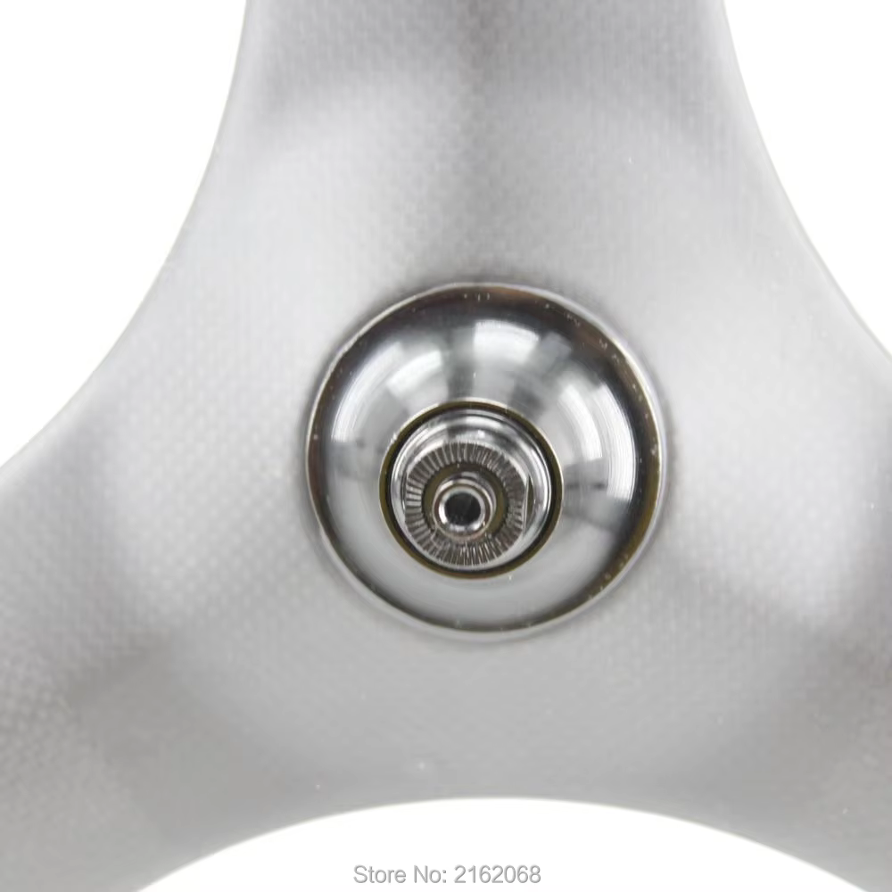 Roues de vélo tout en carbone 700C à 3 rayons, mat 3K, pneu tubulaire