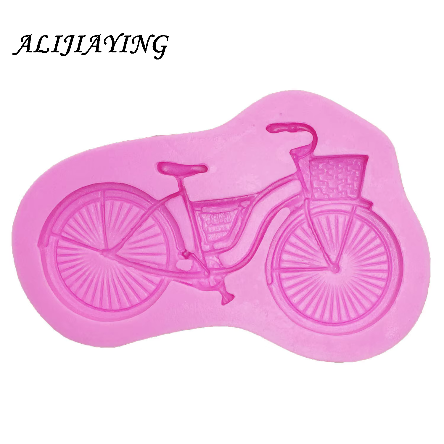 Moule en silicone en forme de vélo, outils de décoration de gâteaux en sucre de vélo, moules à chocolat har ant, concepteurs de polymères, D1038, 1 pièce