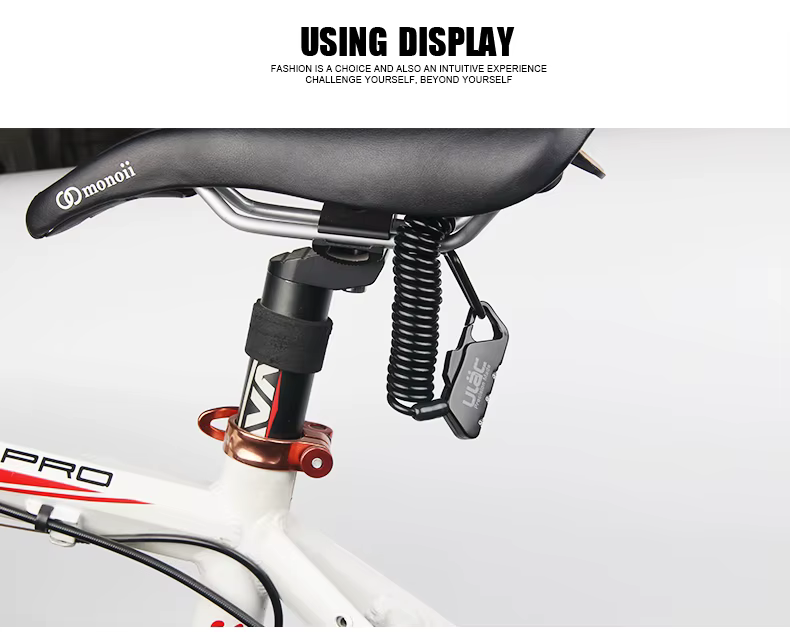 ULAC – Mini verrou de vélo pliable de 1200mm
