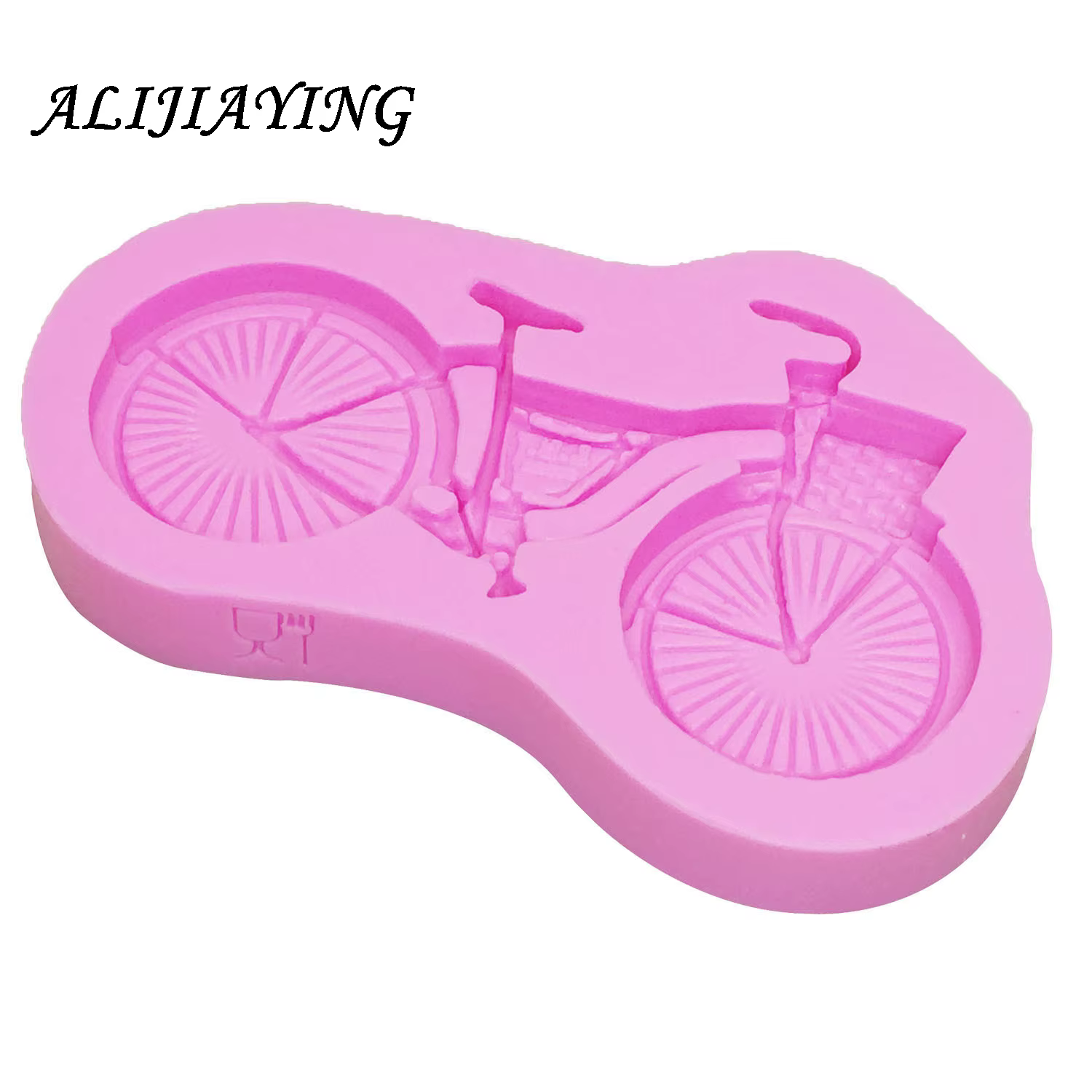 Moule en silicone en forme de vélo, outils de décoration de gâteaux en sucre de vélo, moules à chocolat har ant, concepteurs de polymères, D1038, 1 pièce