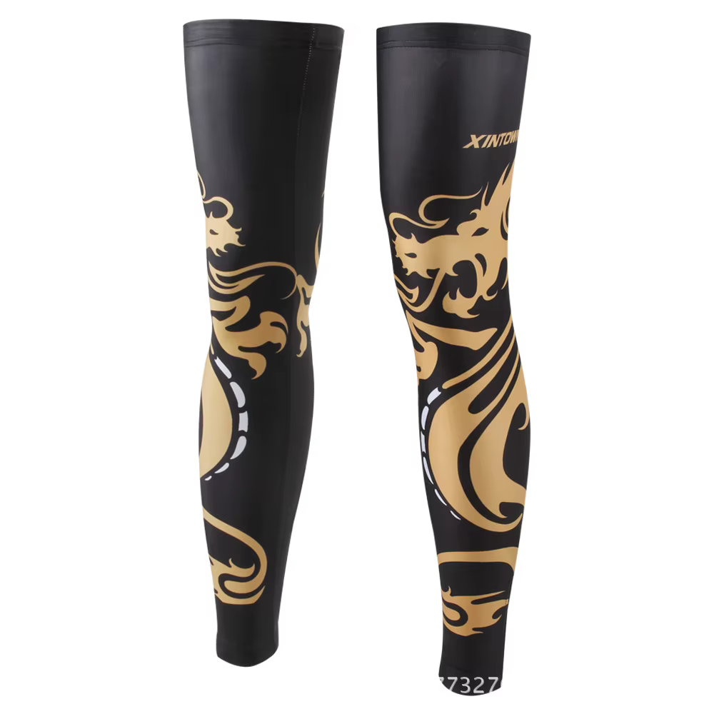 Xintown anti-dérapant jambières cyclisme protéger genou plus chaud Sport de plein air vtt vélo vélo Leggins coupe-vent cyclisme chaussettes