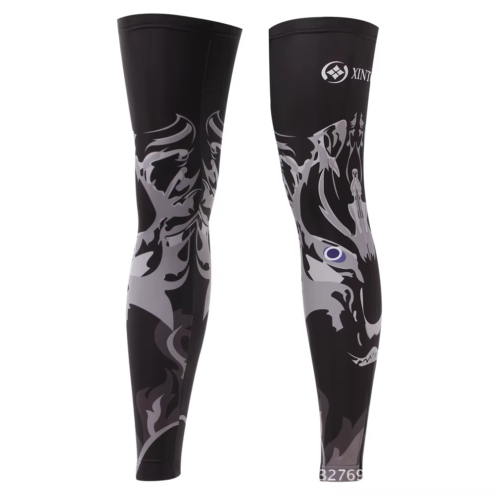 Xintown anti-dérapant jambières cyclisme protéger genou plus chaud Sport de plein air vtt vélo vélo Leggins coupe-vent cyclisme chaussettes