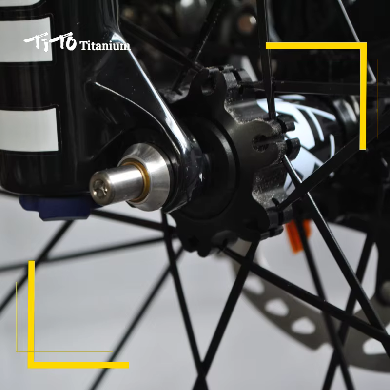 Titanium 1 paire de broches de roue en titane à dégagement rapide pour vélo de route