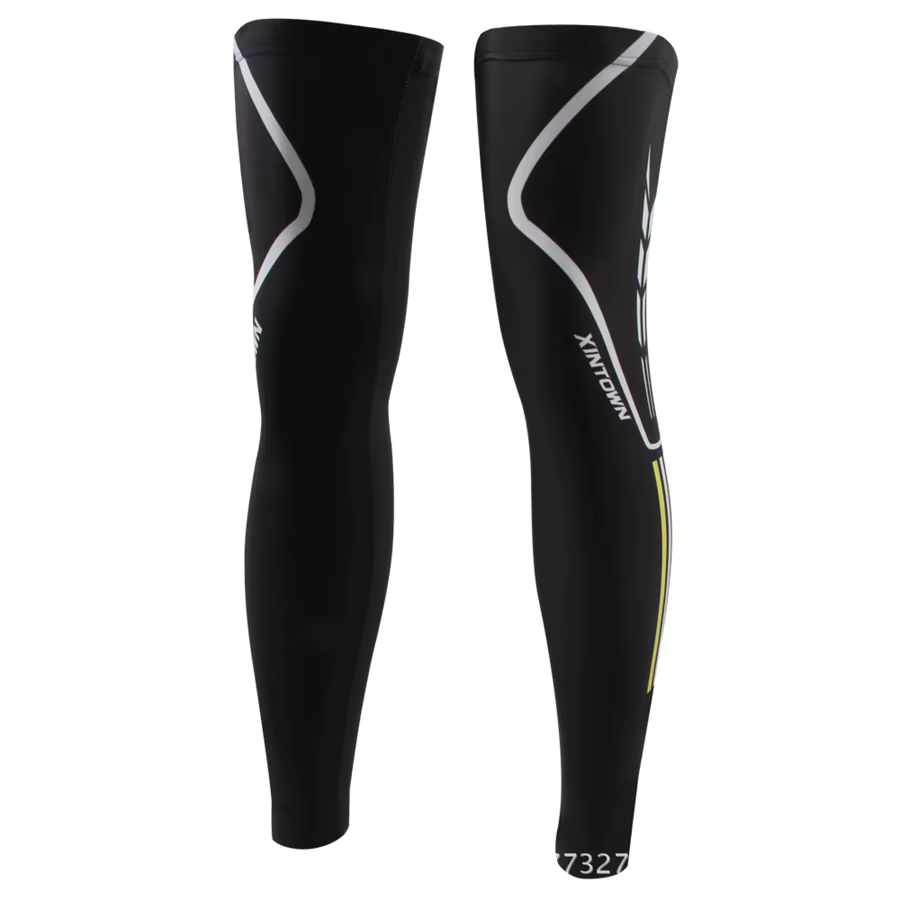Xintown anti-dérapant jambières cyclisme protéger genou plus chaud Sport de plein air vtt vélo vélo Leggins coupe-vent cyclisme chaussettes