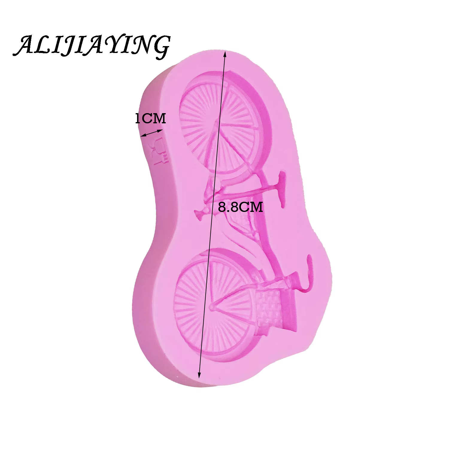 Moule en silicone en forme de vélo, outils de décoration de gâteaux en sucre de vélo, moules à chocolat har ant, concepteurs de polymères, D1038, 1 pièce