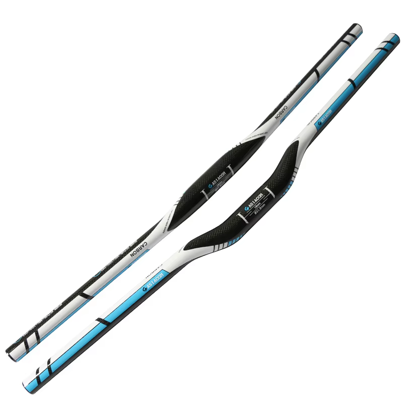 Guidon de vélo de montagne entièrement en fibre de carbone 3K