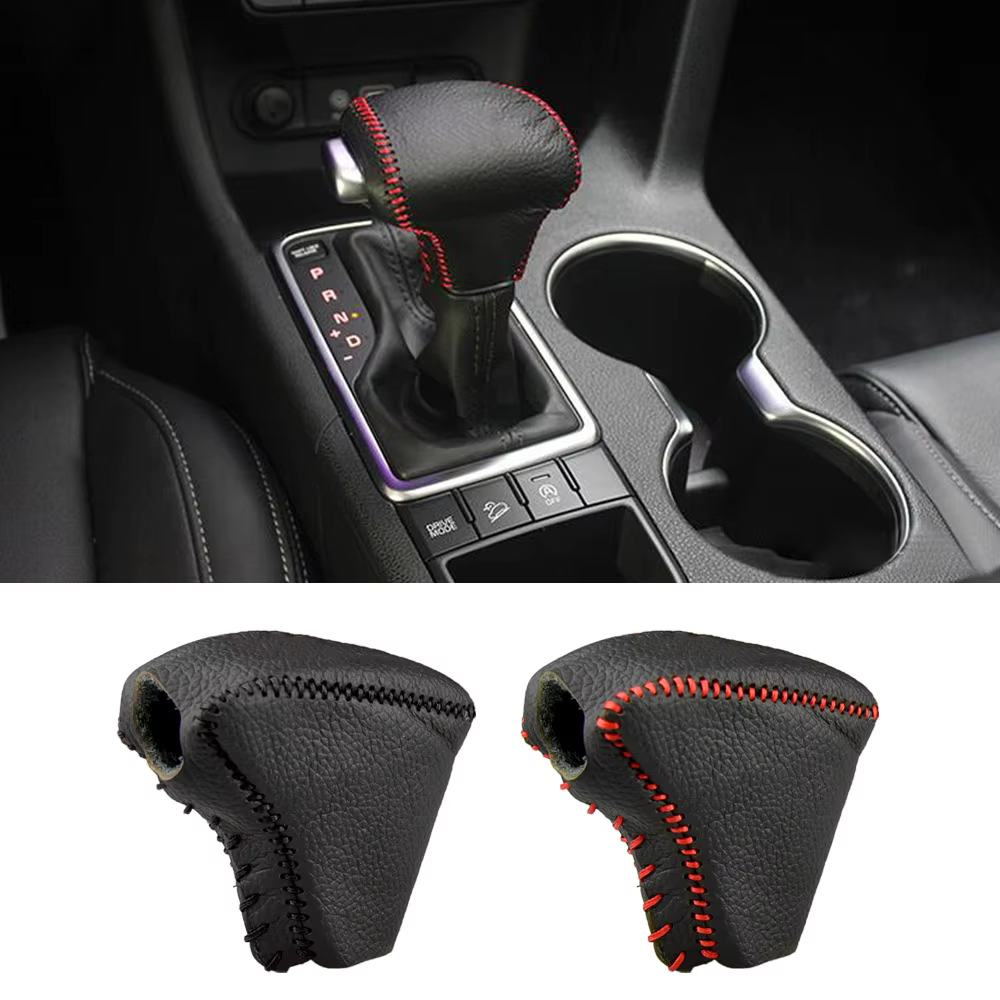 Accessoires pour KIA Sportage Rio 4 2017 2018 K2 K5 KX5 housse de pommeau de levier de vitesse en cuir de vache pour KIA Sportage Rio 4 accessoires