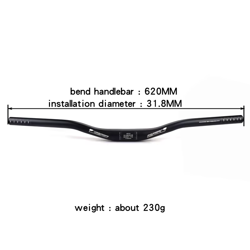 Guidon de vtt XM en forme d'hirondelle