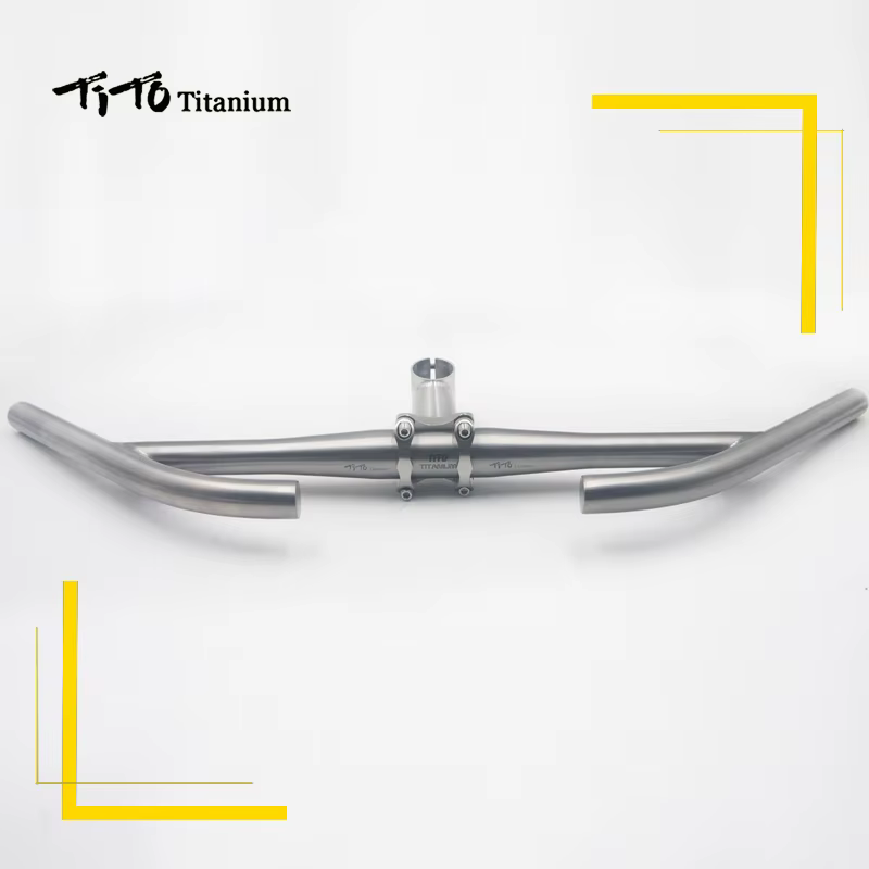 TiTo-Guidon de vélo en titane pour VTT ou vélo de route