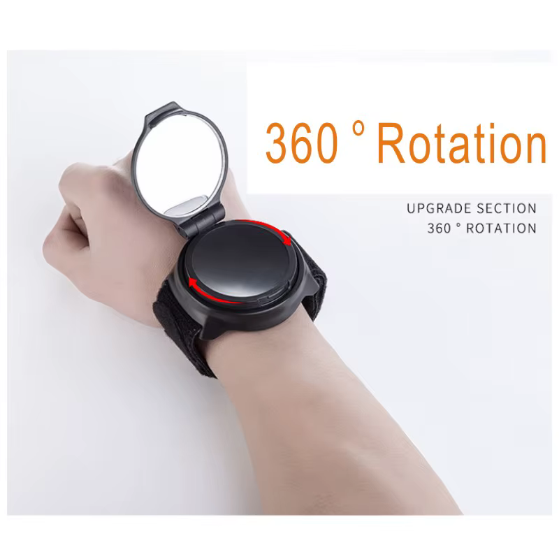 Rétroviseur de vélo rotatif à 360 degrés avec dragonne