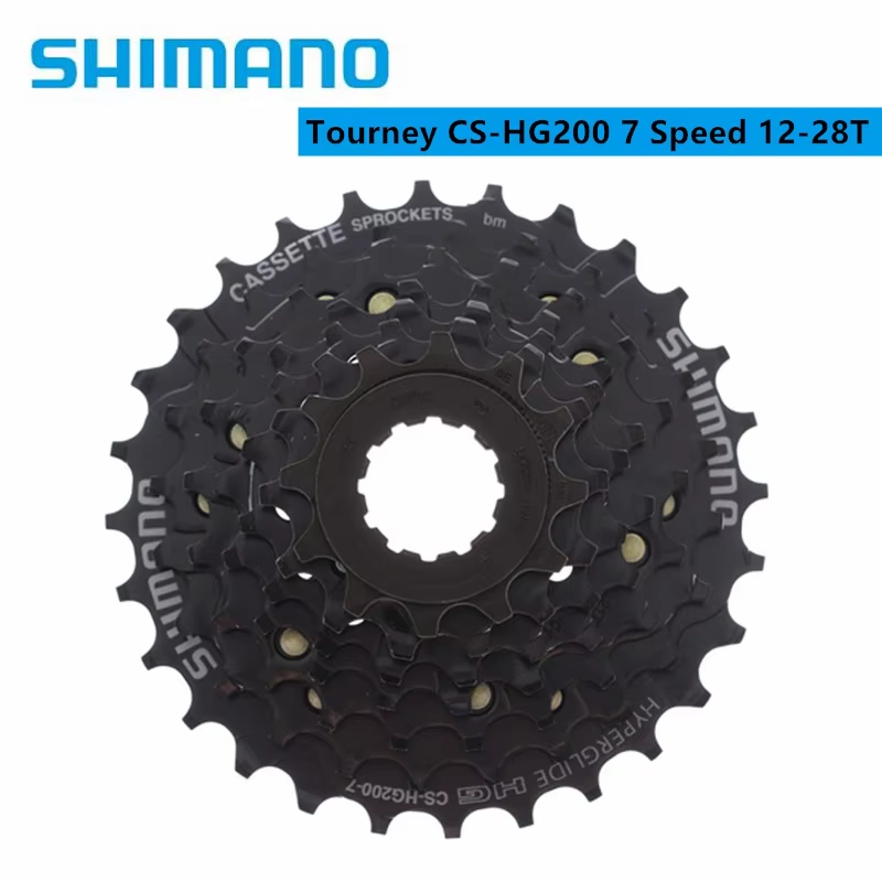 Shimano Tourney HG200 7s 12-28T/12-32T 8s 12-32T Cassette CS-HG200-7 / CS-HG200-8 pour VTT Vélo D'origine