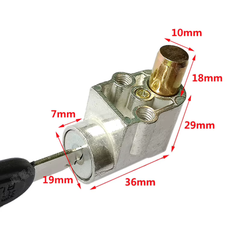 Serrure d'allumage + 2 clés pour moto, vélo électrique, Scooter électrique
