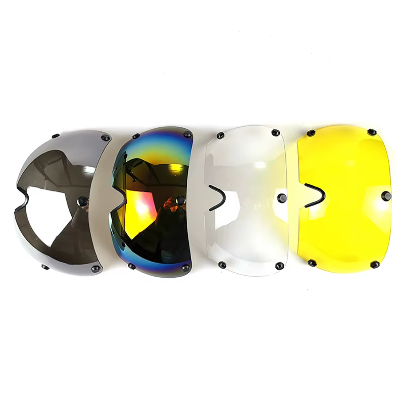 Vélo Aero casque lentille Transparent gris Triathlon tt