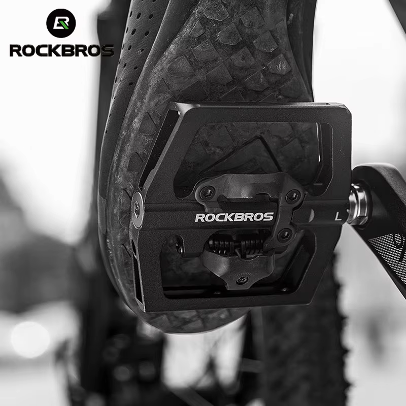 ROCKBROS – pédale de verrouillage de vélo 2 en 1
