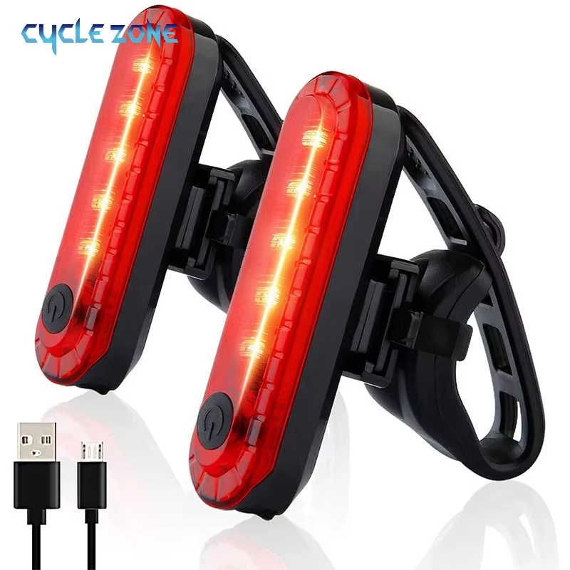 Feu arrière de vélo rechargeable par USB
