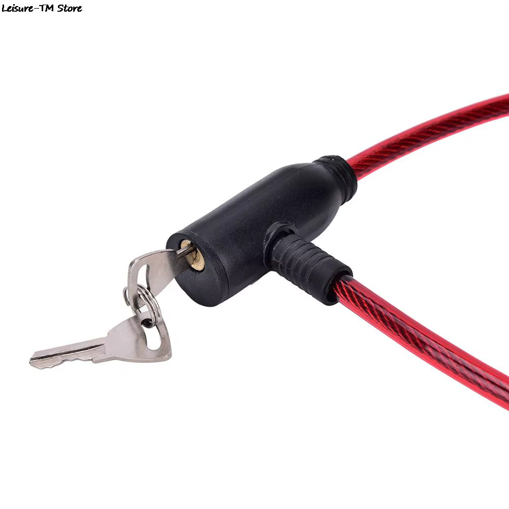 Câble antivol pour vélo et Scooter, serrure de sécurité avec 2 clés, 8x65cm