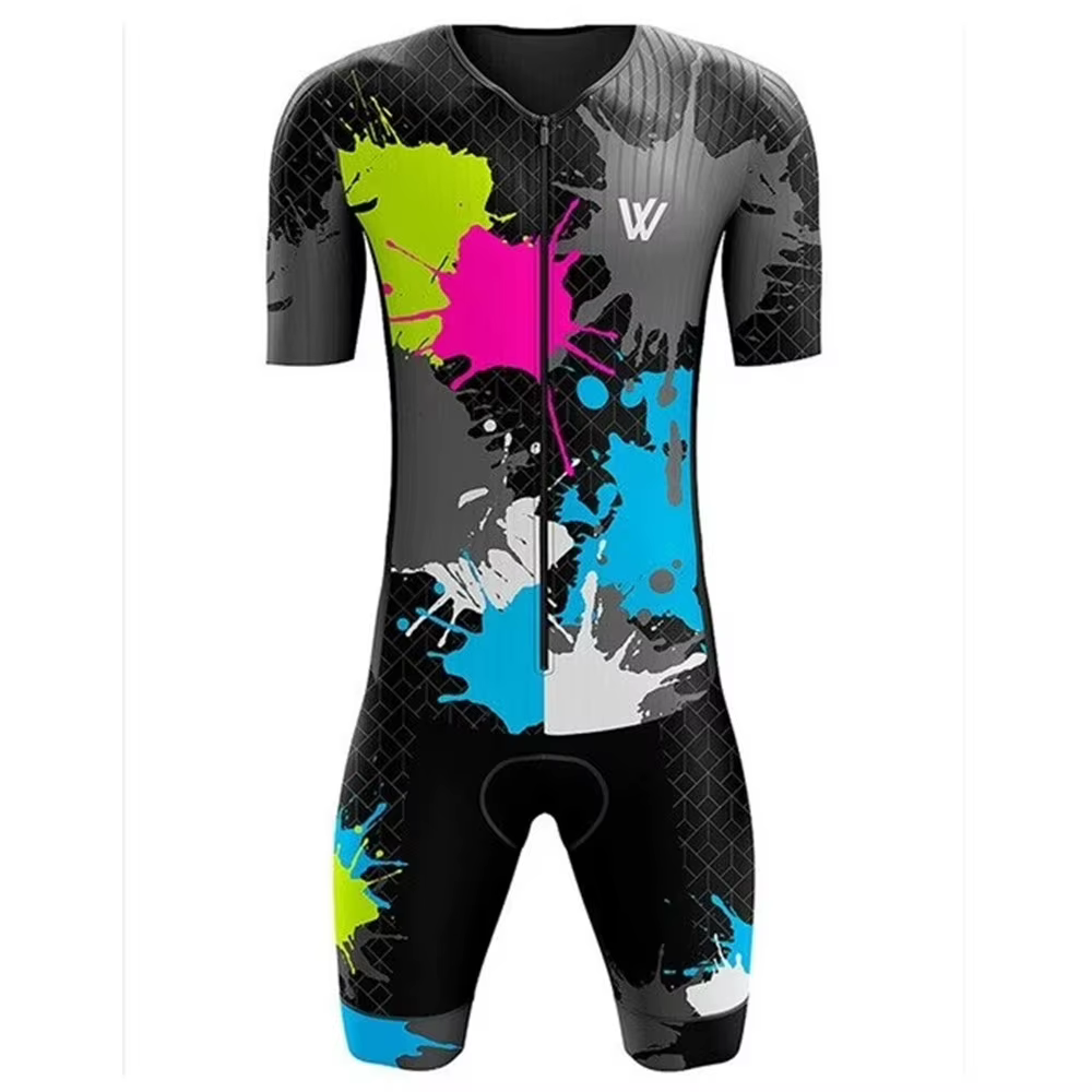 VV Sports-Combinaison de cyclisme à manches courtes pour hommes