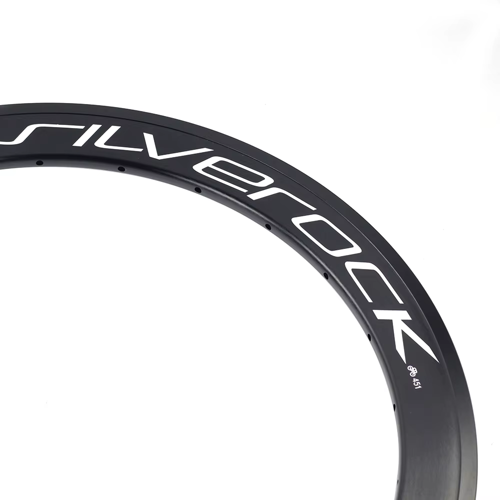 Jantes SILVEROCK SR42 Aero 22" 451 406 24H 28H 16H pour vélo pliant Minivelo Fnhon