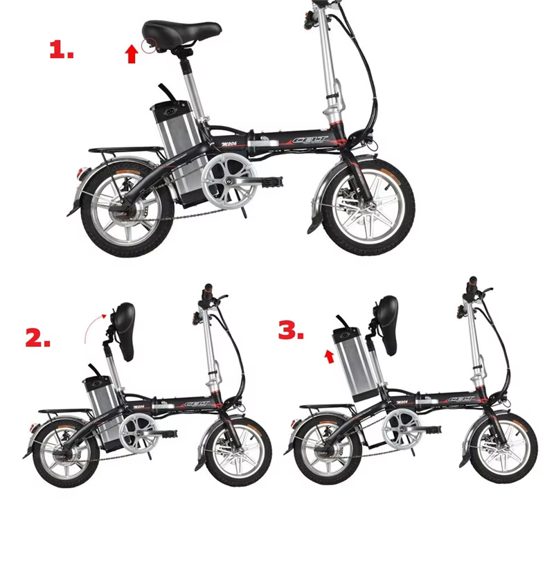 Tige de dégager de vélo électrique pliante