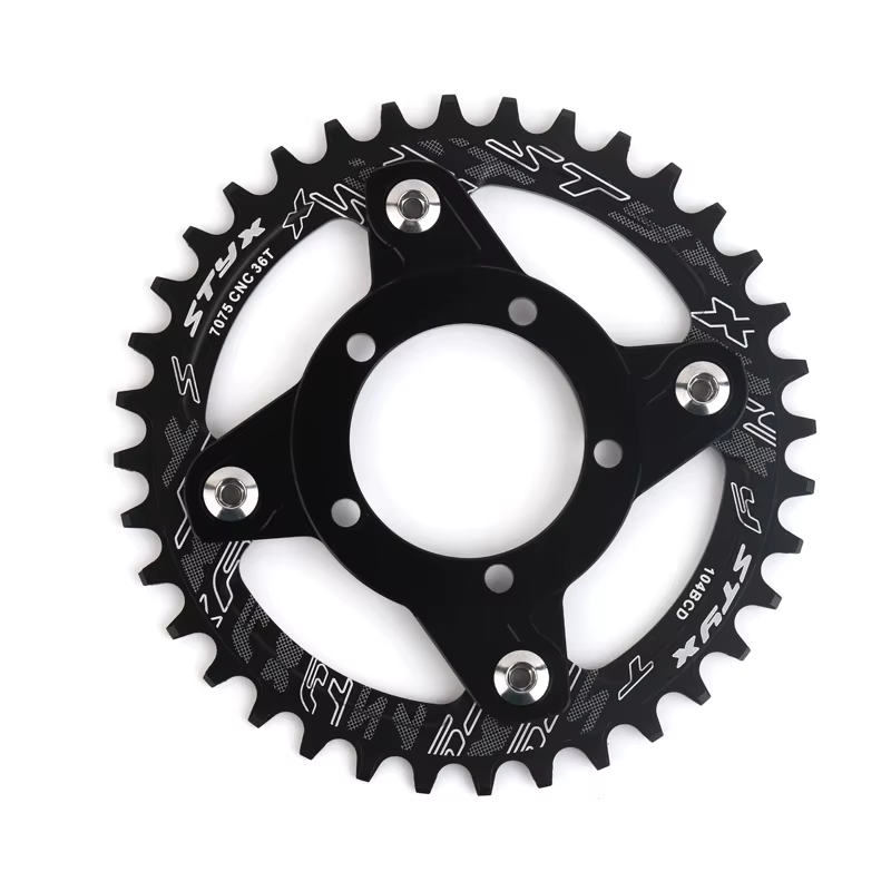 Roue à chaîne de vélo électrique 32T 34T 36T 38T rouge bleu noir pour Kits de moteur d'entraînement central Bafang 8