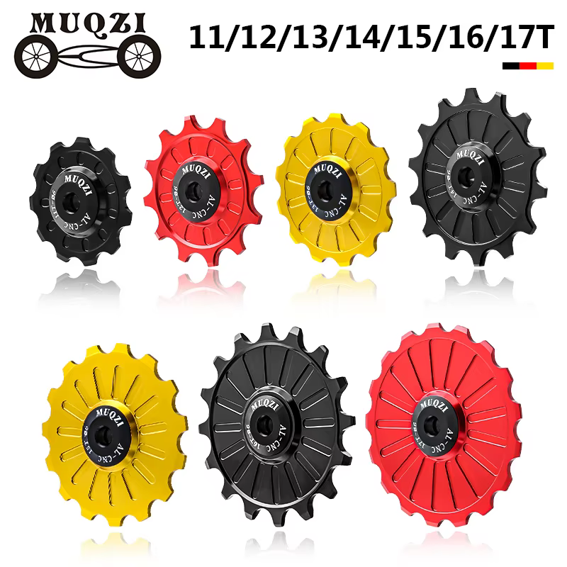 MUQZI roulement en céramique roue Jockey 11T 12T 13T 14T 15T 16T 17T vtt vélo de route dérailleur arrière poulies ultralégères