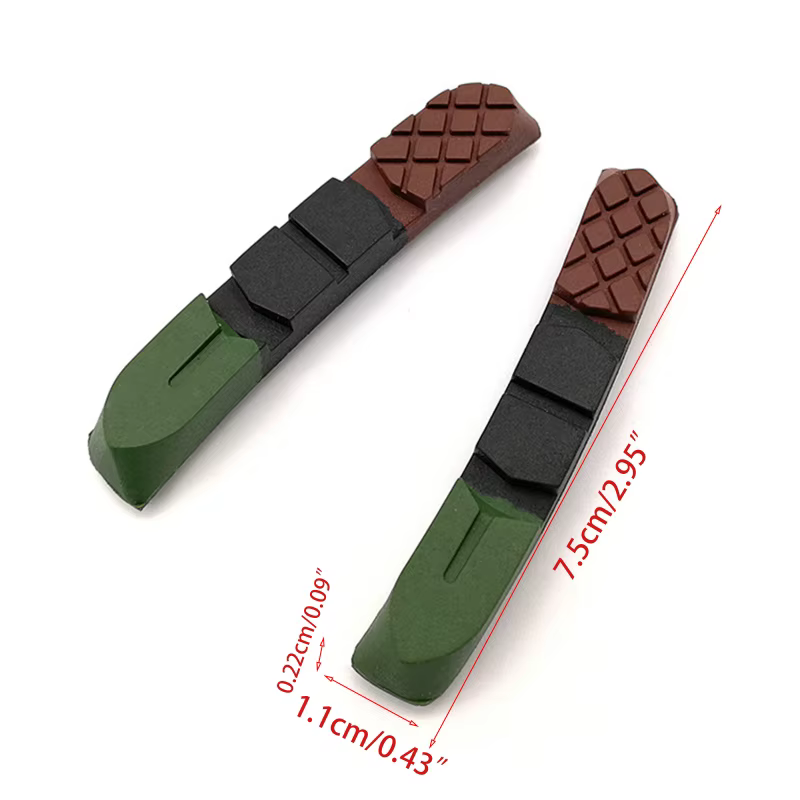 1 paire de plaquettes de frein durables pour vélo