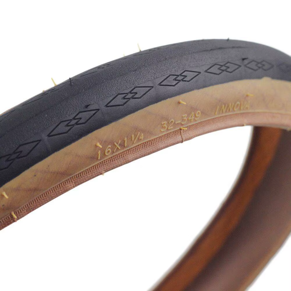 Pneu de vélo INNOVA KEN DA 16' 16 X 1 1/4 32 35 37 349 Contact Urban Tan Wall pour Brompton 3Sixty Pikes Gust Folding BIkes