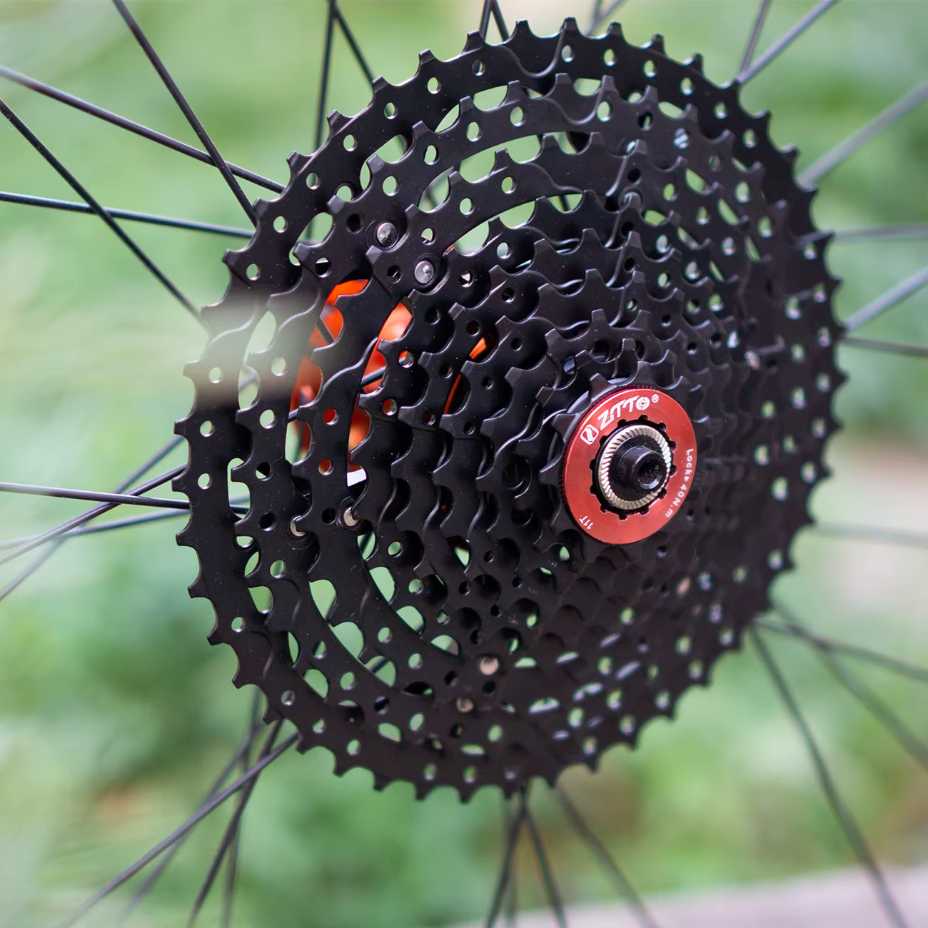 Cassette VTT 9 vitesses 11-46T avec rallonge de suspension