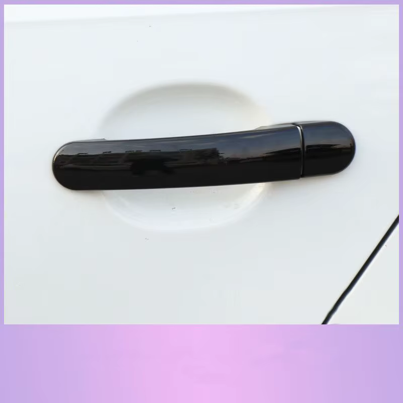 Pour Skoda Fabia I 6Y 1999 2000 2001 2002 2003 2004 2005 2006 noir brillant Chrome poignée de porte de voiture couvre accessoires de voiture autocollants