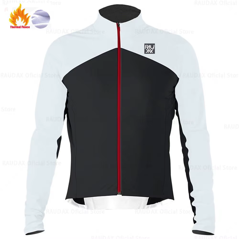 Maillot de cyclisme d'hiver 2025 Raudax équipe de sport polaire thermique vêtements