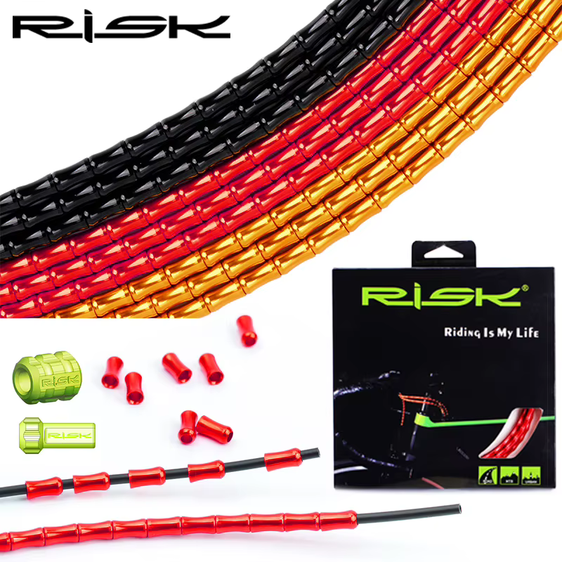 Risque vélo poisson os changement de vitesse frein lien ensemble pour vtt vélo de route compétition Protection complète câble dérailleur ligne fil ensemble