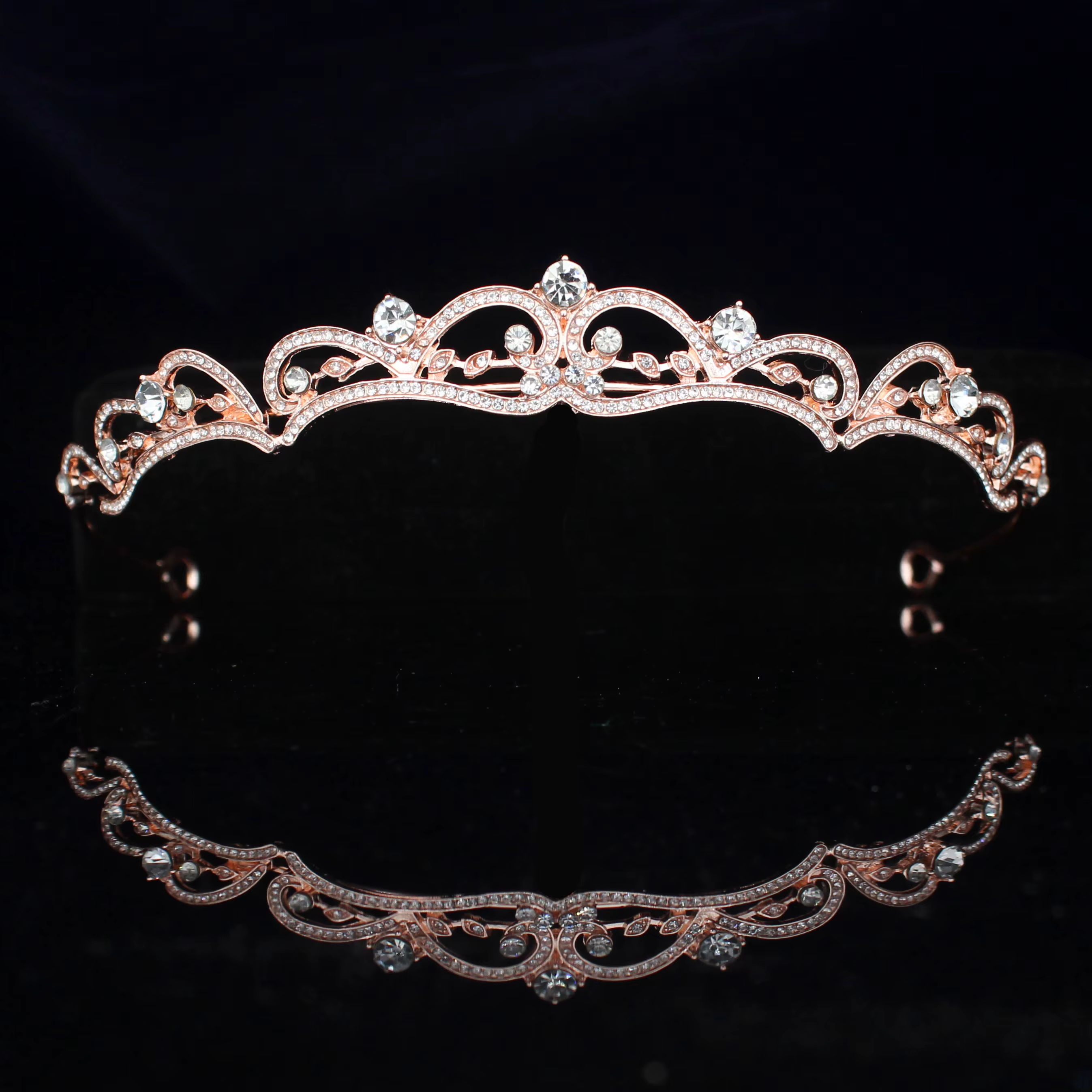 Diadème de Mariée de Luxe, Tiare de Princesse en Cristal, Accessoire Cheveux pour Mariage, Bal de Promo et Concours de Beauté pour Femme