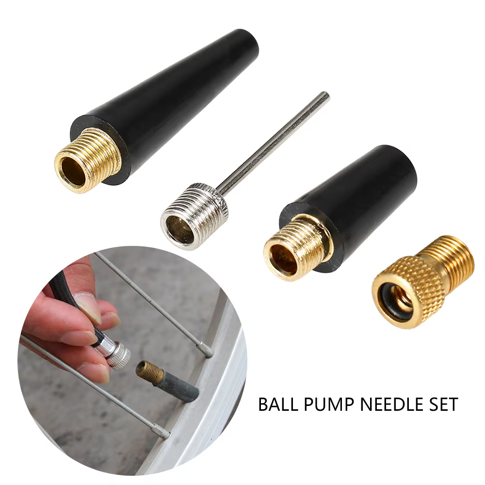 Vexada-Kit d'adaptateur de buse, pompe de gonflage à bille, Valve, 4 pièces