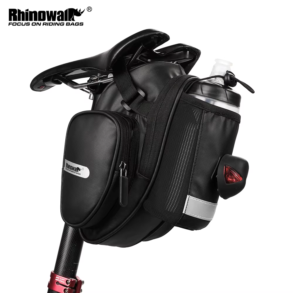 Rhinowalk – sac de selle de vélo étanche avec poche pour bouteille d'eau