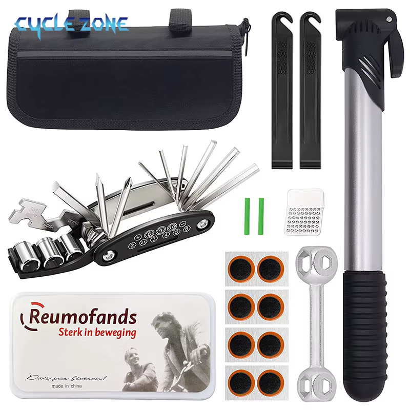 Kit d'outils de réparation de vélo 11 en 1
