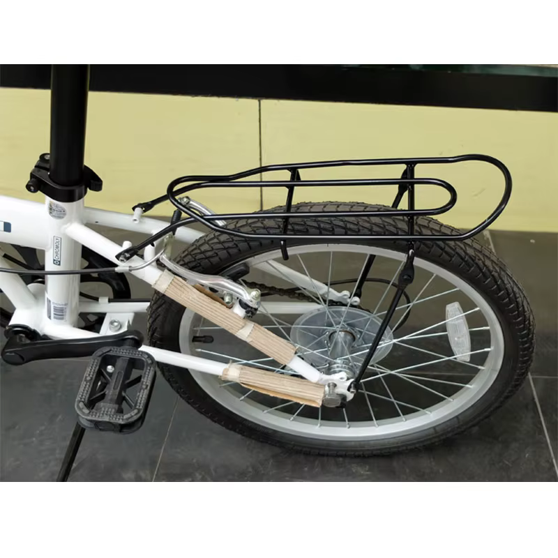 Porte-bagages arrière en acier pour vélo pliant