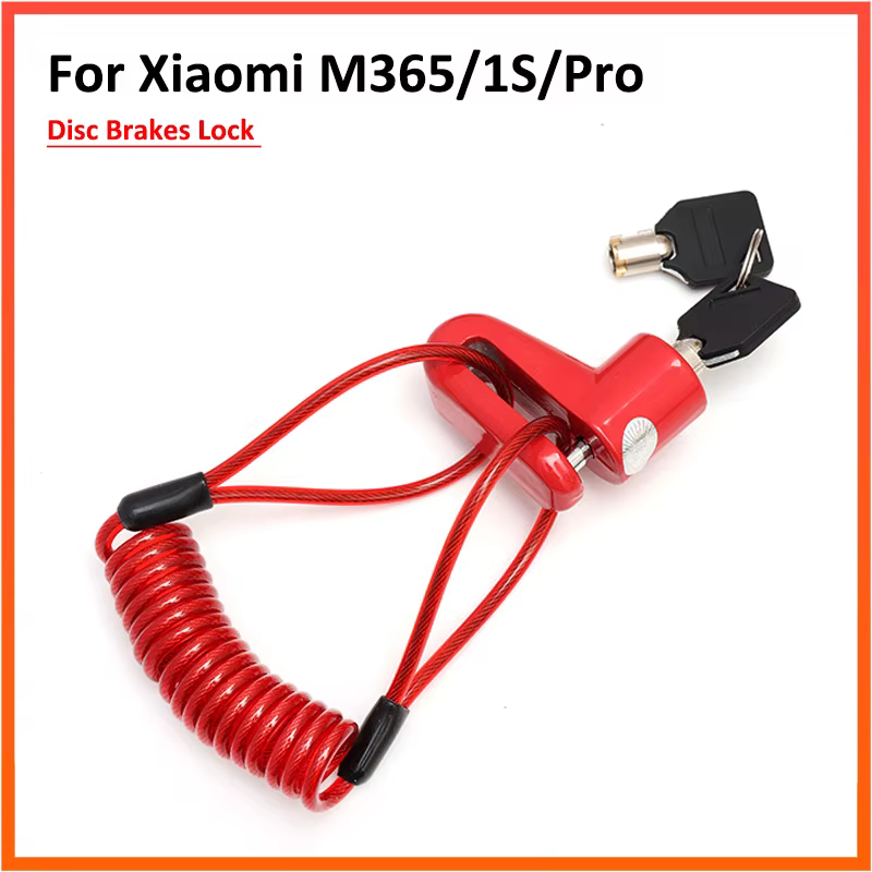 Verrouillage des freins à disque avec fil d'acier pour Scooter électrique Xiaomi M365 1S Pro