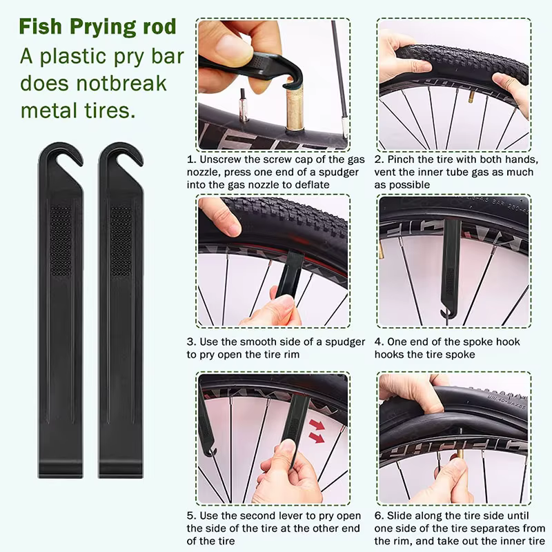 Kit d'outils de réparation de vélo 11 en 1